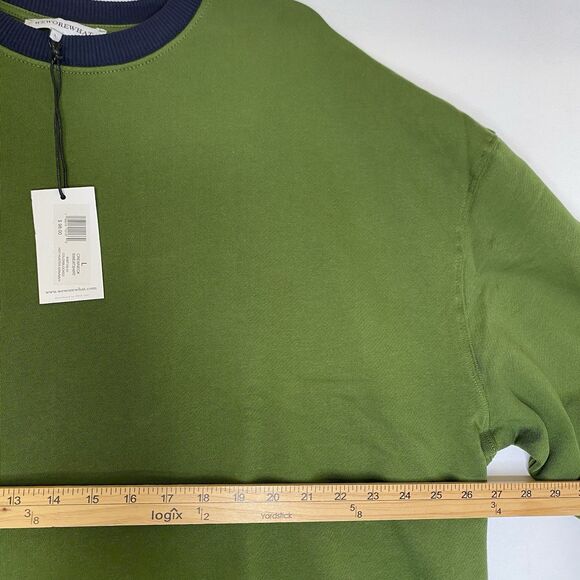 WeWoreWhat Sweatshirt Women L Green Oversized Crewneck Casual  $98 - Picture 3 of 8